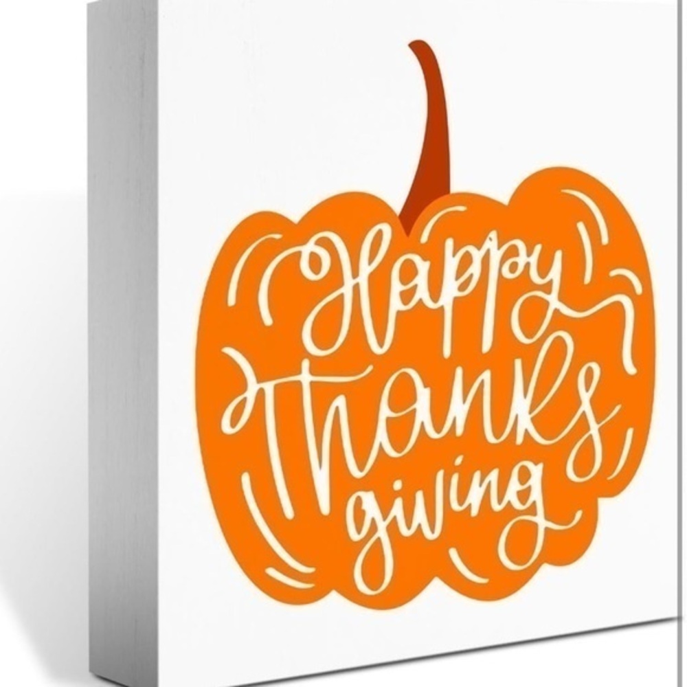 Thanksgiving Pumpkin Wall Art - Orange